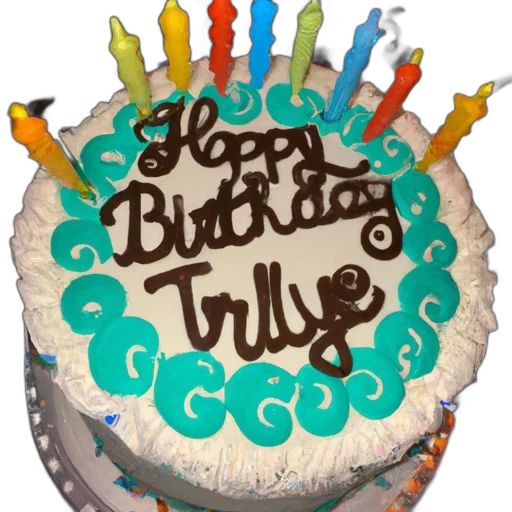 image, displays, happy, birthday transparent PNG cut-out