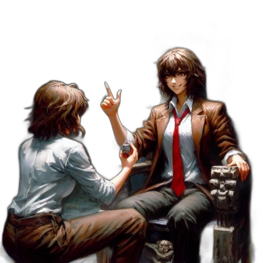 jacket, weapon, concept art, comic book art transparent PNG cut-out