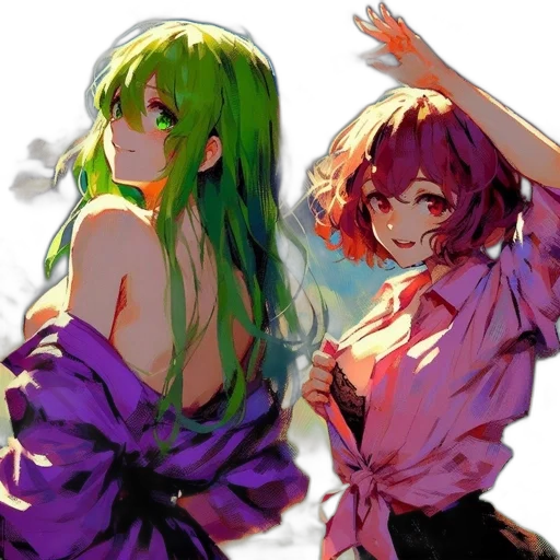 dress, anime, concept art, pixel art transparent PNG cut-out