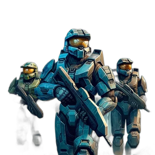 robot, weapon, concept art, 3d render transparent PNG cut-out