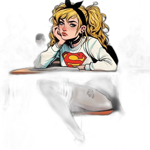comic book art, concept art, cartoon, pixel art transparent PNG cut-out