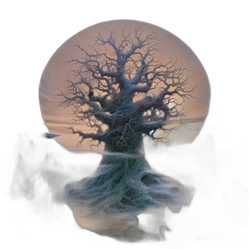 tree, hair, crown, creature transparent PNG cut-out