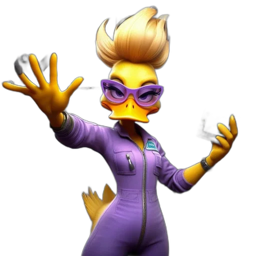 staff, jacket, animal, 3d render transparent PNG cut-out