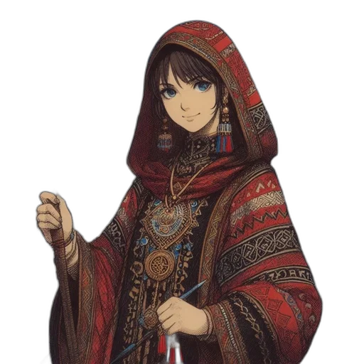jewelry, dress, staff, weapon transparent PNG cut-out