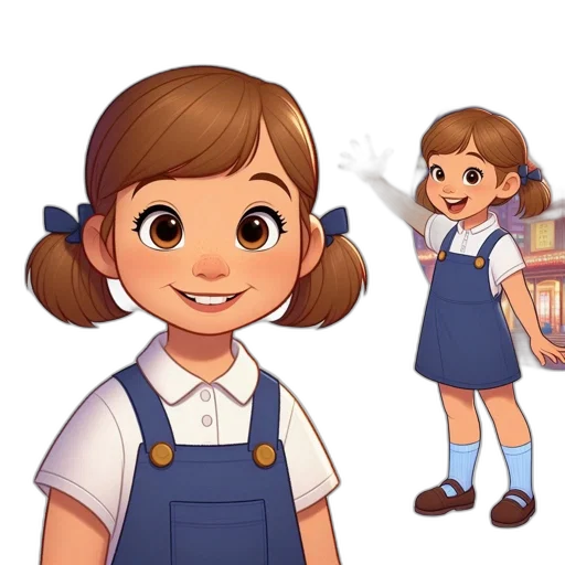 staff, face, dress, cartoon transparent PNG cut-out