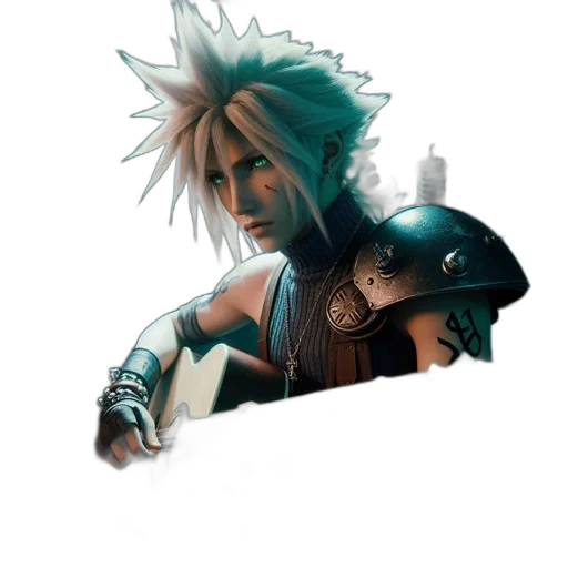 weapon, staff, sword, hair transparent PNG cut-out