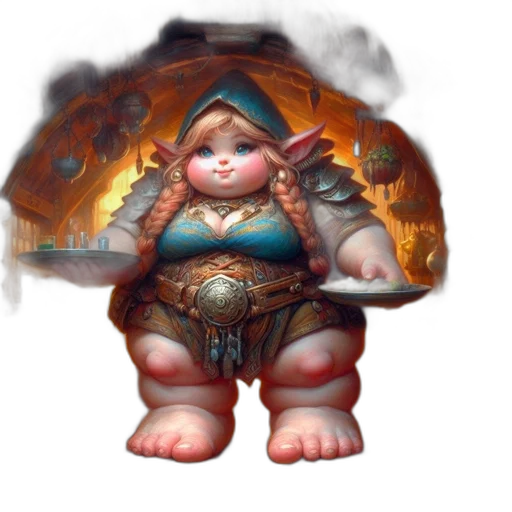 fantasy art, concept art, oil painting, 3d render transparent PNG cut-out