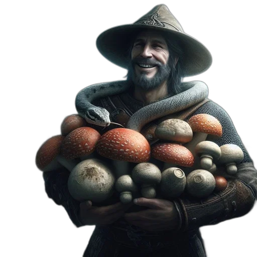 hat, food, staff, weapon transparent PNG cut-out