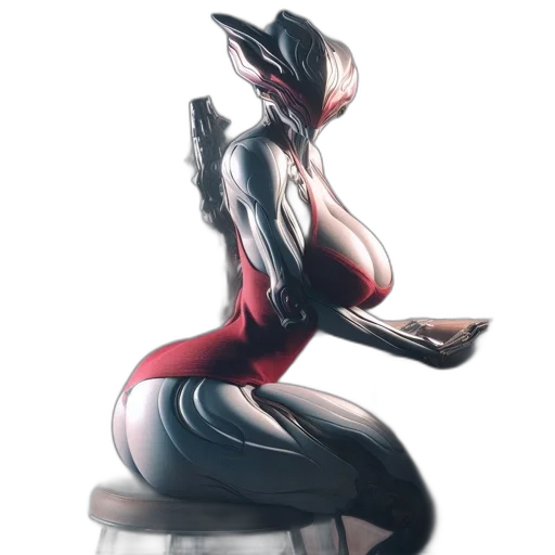 robot, dress, weapon, dragon transparent PNG cut-out