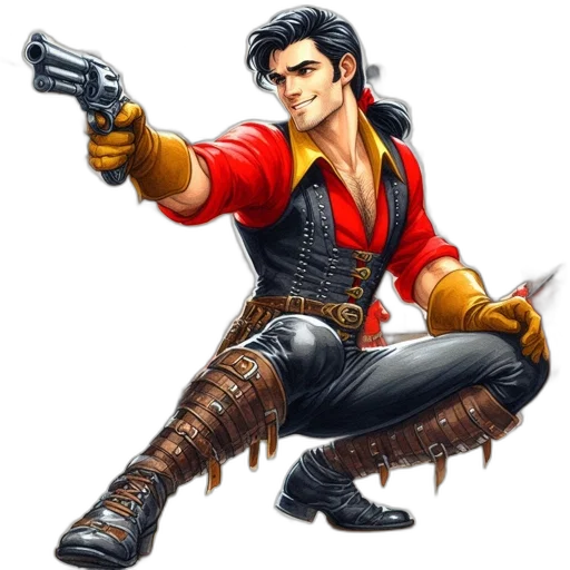 weapon, staff, jacket, concept art transparent PNG cut-out