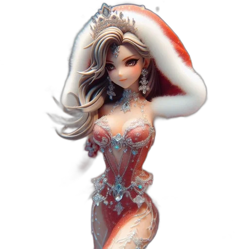 dress, jewelry, concept art, fantasy art transparent PNG cut-out