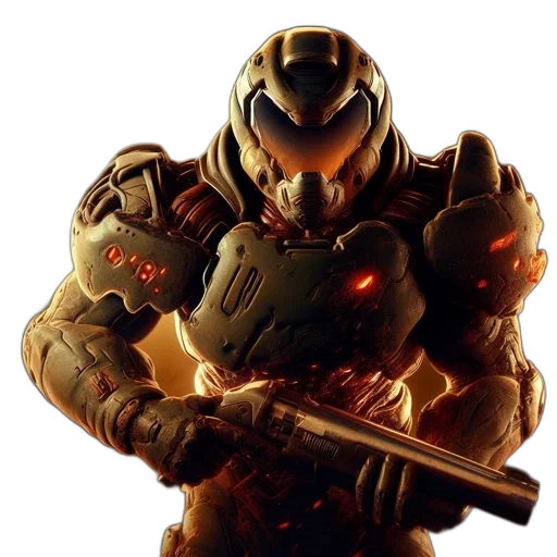 weapon, robot, concept art, 3d render transparent PNG cut-out