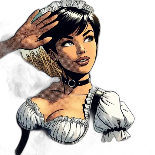 comic book art, concept art, fantasy art, cartoon transparent PNG cut-out