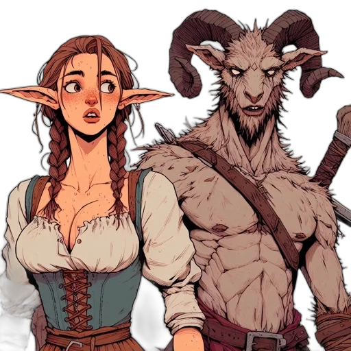 fantasy art, concept art, comic book art, pixel art transparent PNG cut-out