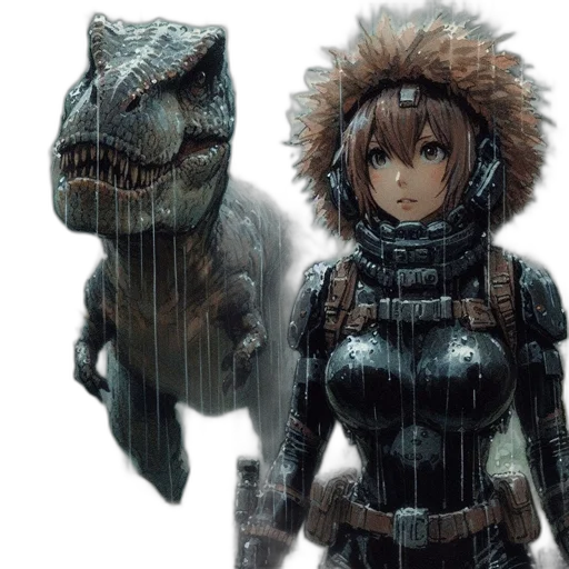 creature, dragon, jacket, animal transparent PNG cut-out