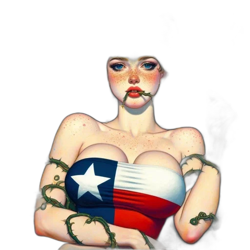 dress, mask, jewelry, comic book art transparent PNG cut-out