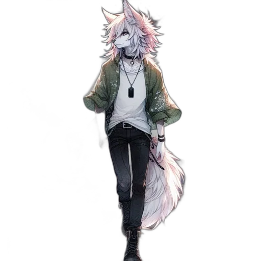 jacket, staff, animal, creature transparent PNG cut-out