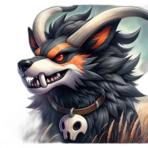 dragon, mask, staff, animal transparent PNG cut-out