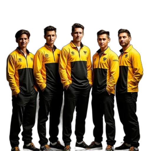 staff, jacket, group, photo transparent PNG cut-out