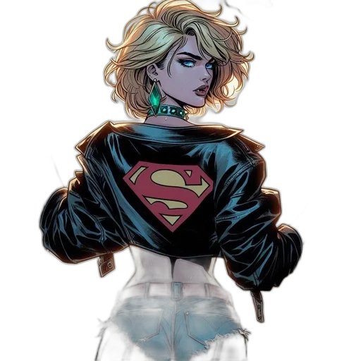 jacket, comic book art, concept art, cartoon transparent PNG cut-out