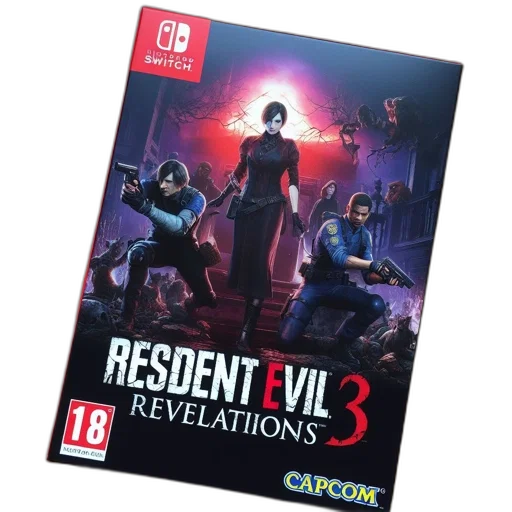 concept art, game, box-art, resident transparent PNG cut-out