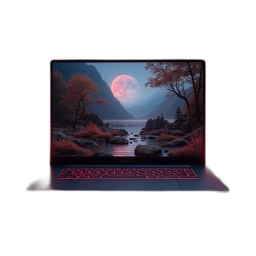 3d render, concept art, night, red transparent PNG cut-out