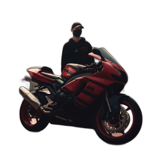 jacket, mask, weapon, car transparent PNG cut-out