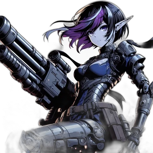 weapon, robot, cyberpunk, concept art transparent PNG cut-out