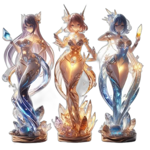 concept art, fantasy art, anime, 3d render transparent PNG cut-out