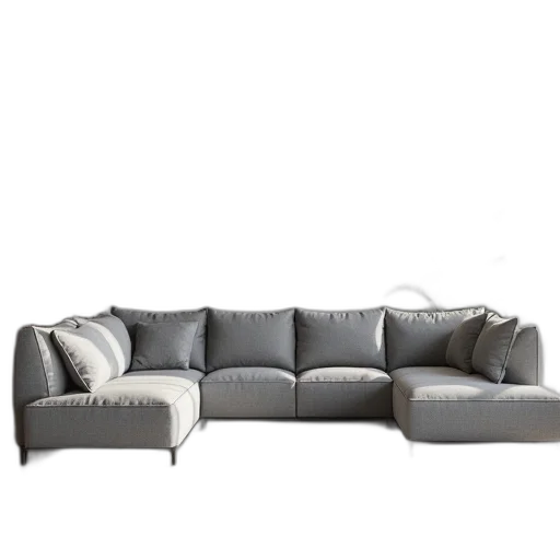 furniture, 3d render, photorealistic, monochrome transparent PNG cut-out