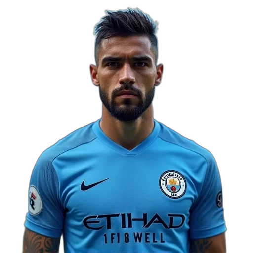 sergio, aguero, manchester, city transparent PNG cut-out
