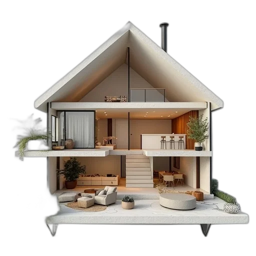 furniture, 3d render, photorealistic, concept art transparent PNG cut-out