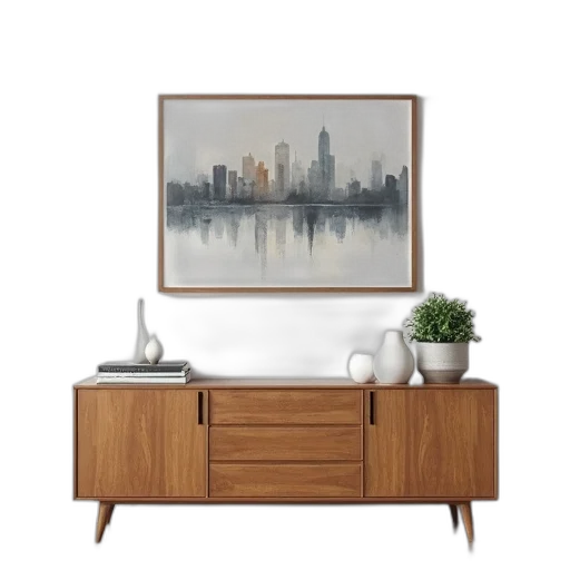 furniture, photorealistic, 3d render, concept art transparent PNG cut-out
