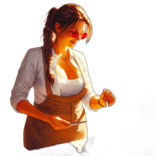 staff, dress, jewelry, mask transparent PNG cut-out