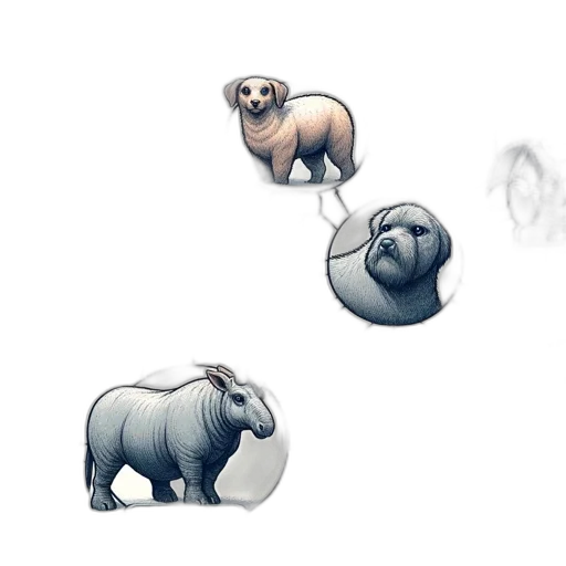 animal, concept art, pixel art, 3d render transparent PNG cut-out