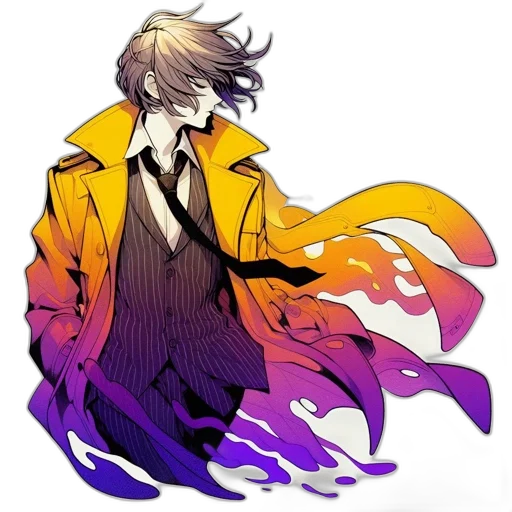 jacket, staff, mask, concept art transparent PNG cut-out