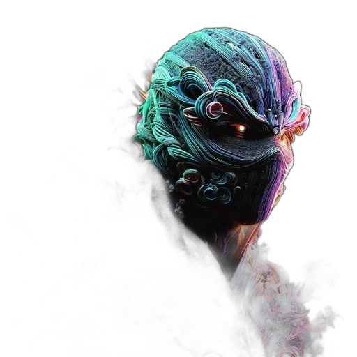 mask, creature, dragon, face transparent PNG cut-out