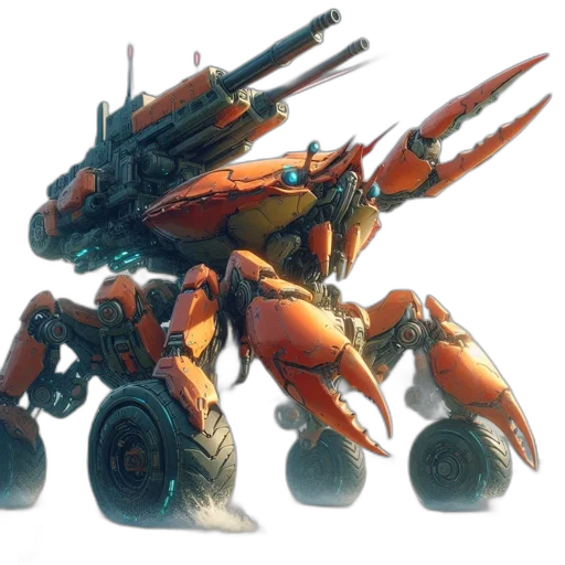 robot, weapon, animal, concept art transparent PNG cut-out