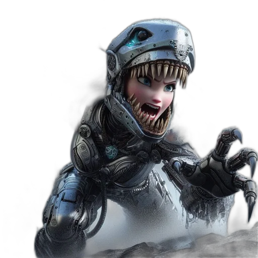 robot, creature, animal, mask transparent PNG cut-out