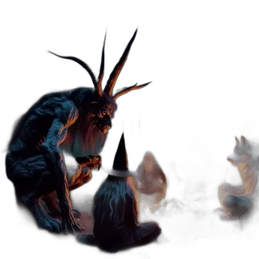 creature, dragon, animal, staff transparent PNG cut-out