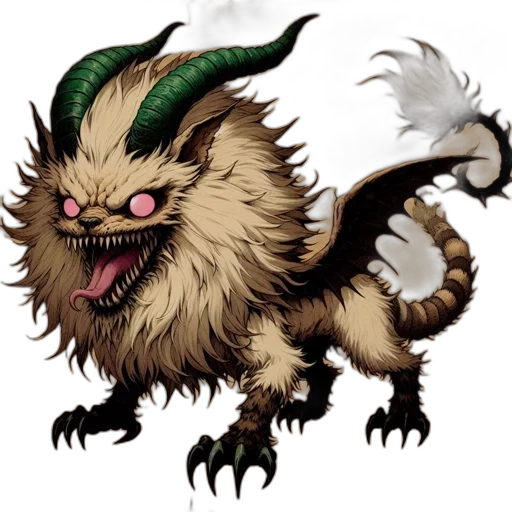dragon, creature, animal, staff transparent PNG cut-out