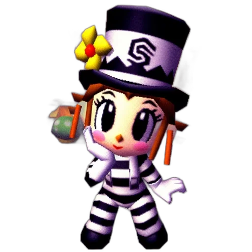 staff, hat, robot, pixel art transparent PNG cut-out