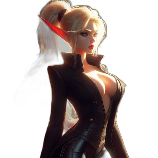 dress, jacket, robot, staff transparent PNG cut-out