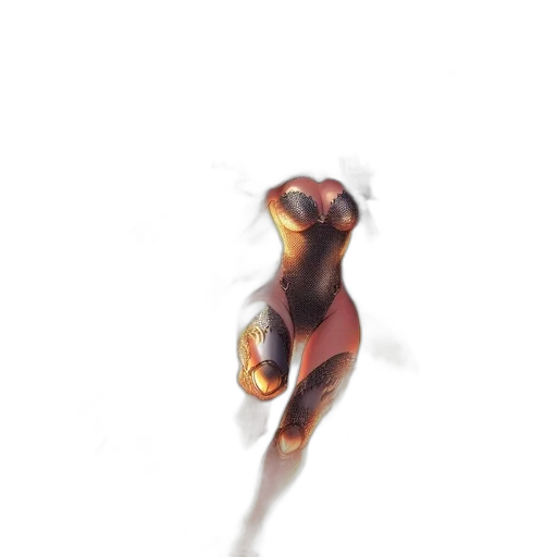 dress, staff, creature, mask transparent PNG cut-out