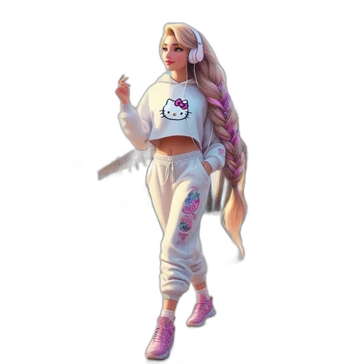 staff, jacket, hair, concept art transparent PNG cut-out