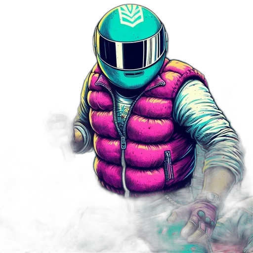 jacket, robot, mask, face transparent PNG cut-out