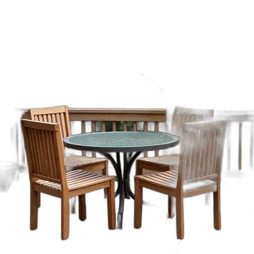 furniture, food, 3d render, photorealistic transparent PNG cut-out