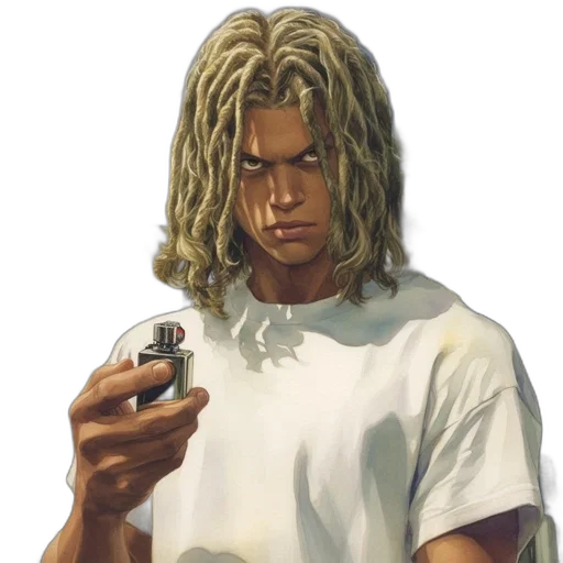 hair, weapon, face, sword transparent PNG cut-out