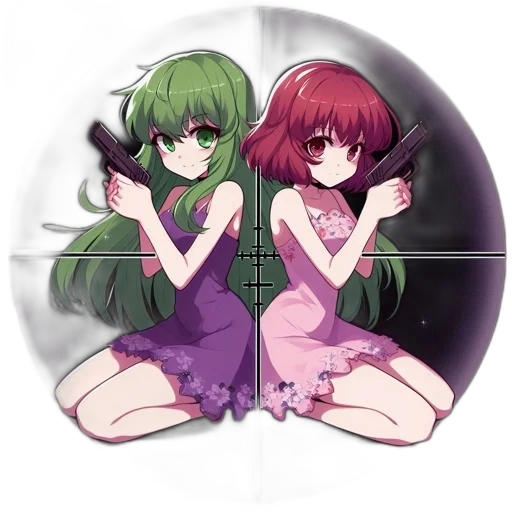 weapon, dress, pixel art, anime transparent PNG cut-out