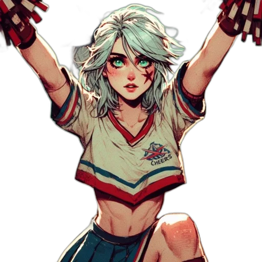 weapon, staff, jacket, comic book art transparent PNG cut-out
